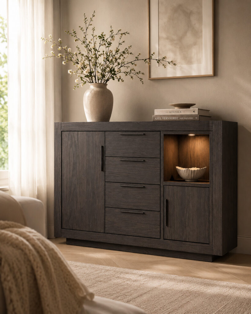 Category: Cabinets & Storage
Type: Linen Chest
Size: W 150 × H 108 × D 45 cm
Material: Galloway Brown Oak